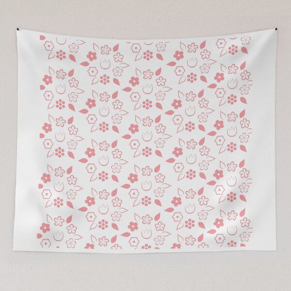 Item preview, Floral Sweet Candy Pink Spring Flower Lattice Pattern designed and sold by amgraphics.