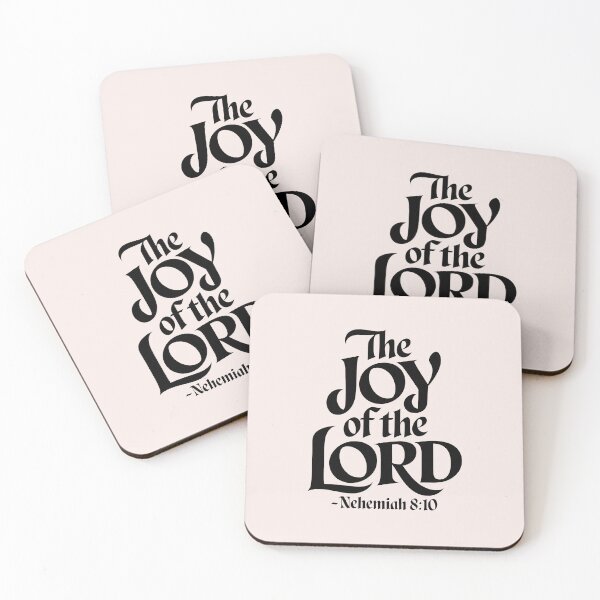 Item preview, The Joy of the Lord Nehemiah 8:10 | Calligraphy Bible Verses Christian Faith Inspirational Design designed and sold by  KnitLuv.