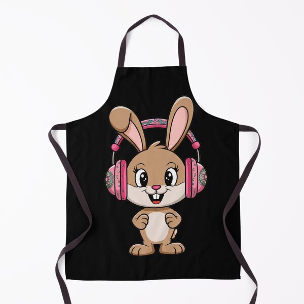 Item preview, Happy rabbit in headphones, listening to music, Rabbit Music Lover, Music Lovers designed and sold by KolorellaS.