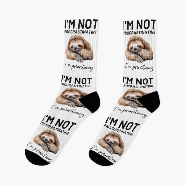 Item preview, I`m Not  Procrastinating, I`m Prioritizing  Sloth Humor designed and sold by Anniko Art Studio.