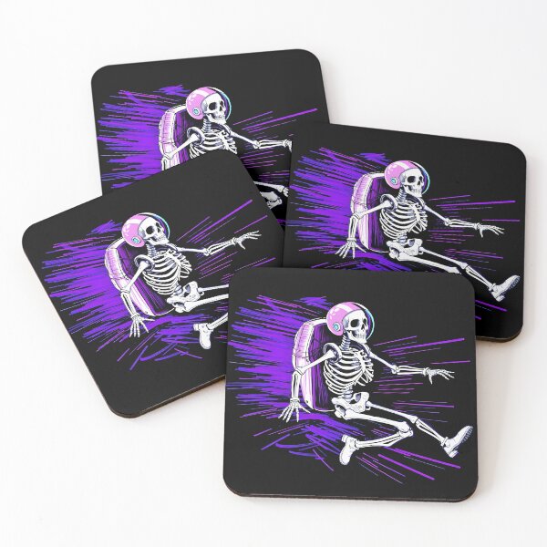 Item preview, Skeleton astronaut in hyperdrive designed and sold by Darkifun.