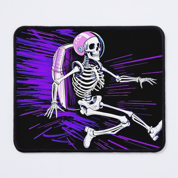 Item preview, Skeleton astronaut in hyperdrive designed and sold by Darkifun.