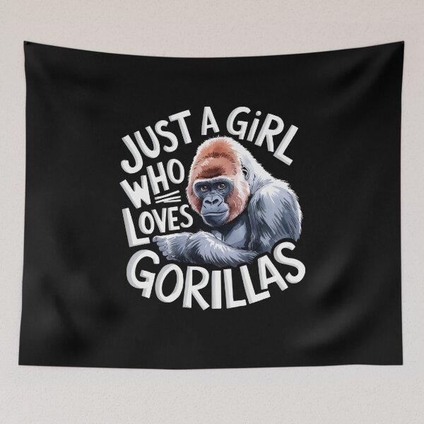 Item preview, Just A Girl Who Loves Gorillas designed and sold by OskarArts.