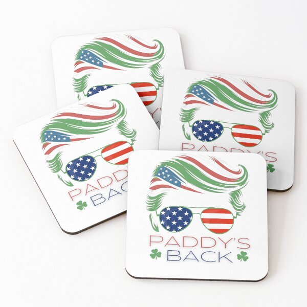 Item preview, Funny Trump Paddy's Back - This funny gift is perfect for Trump fans, Irish humor enthusiasts, and anyone looking for a unique St. Patrick's Day accent. designed and sold by ZyziowskyArt.