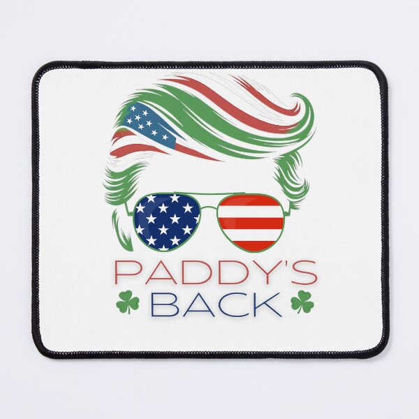 Item preview, Funny Trump Paddy's Back - This funny gift is perfect for Trump fans, Irish humor enthusiasts, and anyone looking for a unique St. Patrick's Day accent. designed and sold by ZyziowskyArt.