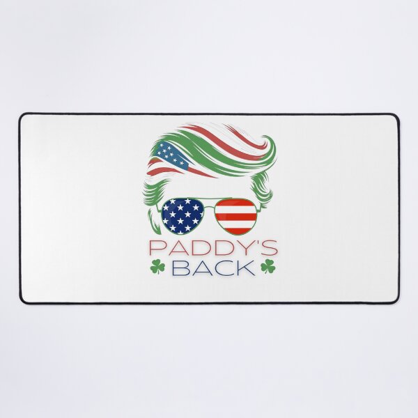 Item preview, Funny Trump Paddy's Back - This funny gift is perfect for Trump fans, Irish humor enthusiasts, and anyone looking for a unique St. Patrick's Day accent. designed and sold by ZyziowskyArt.