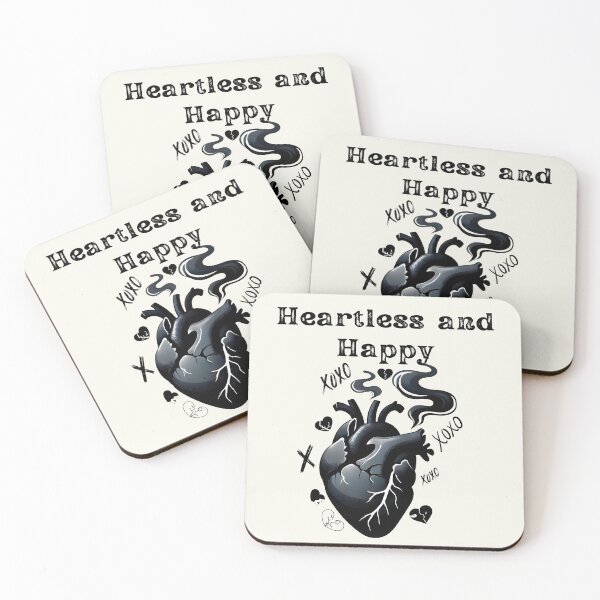 Item preview, Heartless and Happy - Edgy Anatomical Heart Design designed and sold by Dantin.