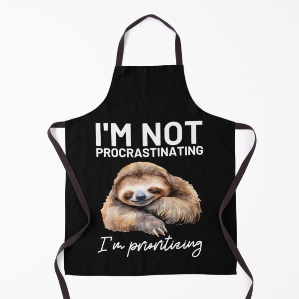 Item preview,  I`m Not  Procrastinating, I`m Prioritizing  Sloth Humor designed and sold by Anniko Art Studio.