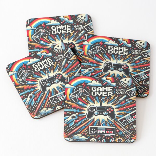 Item preview, Game Over Pattern designed and sold by Imaginarium of Chaos falcon88 .