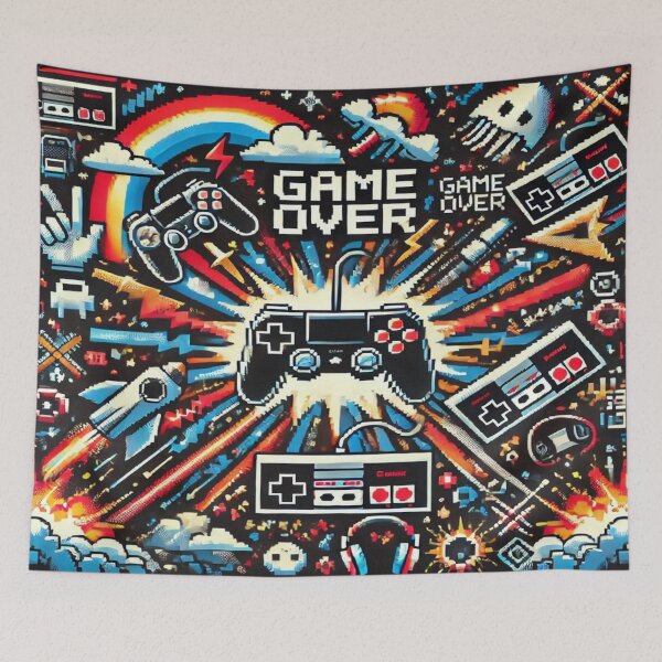 Item preview, Game Over Pattern designed and sold by Imaginarium of Chaos falcon88 .