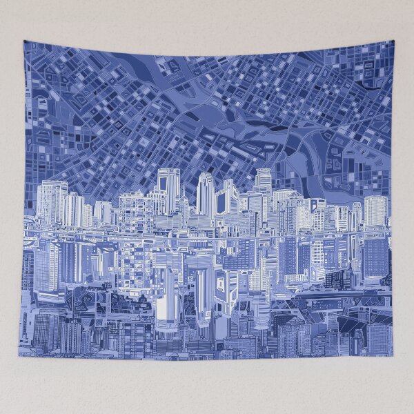 Item preview, minneapolis skyline 6 designed and sold by BekimART.