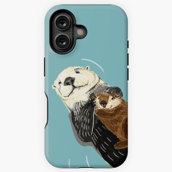 Artikel-Vorschau von Alaska-Seeotter-Mutter und Baby, designt und verkauft von belettelepink.