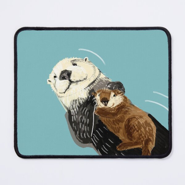 Item preview, Alaska sea otter mom and baby designed and sold by belettelepink.