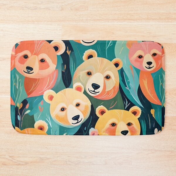 Item preview, Multicolor Bear Faces designed and sold by Ciervo Primavera.