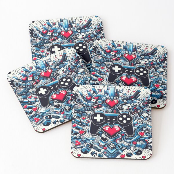 Item preview, Gamer Symbols Pattern designed and sold by Imaginarium of Chaos falcon88 .