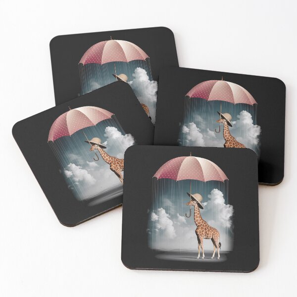 Item preview, Giraffe Under Umbrella Abstraction designed and sold by OskarArts.