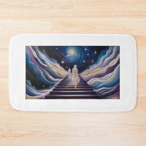 Item preview, An endless staircase spiraling upward into a starry sky designed and sold by EtCreative.