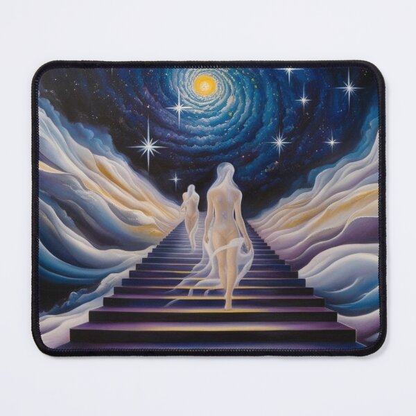 Item preview, An endless staircase spiraling upward into a starry sky designed and sold by EtCreative.