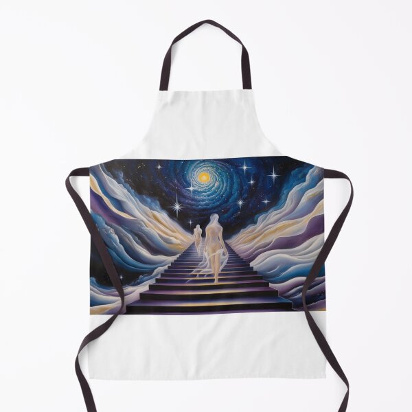 Item preview, An endless staircase spiraling upward into a starry sky designed and sold by EtCreative.