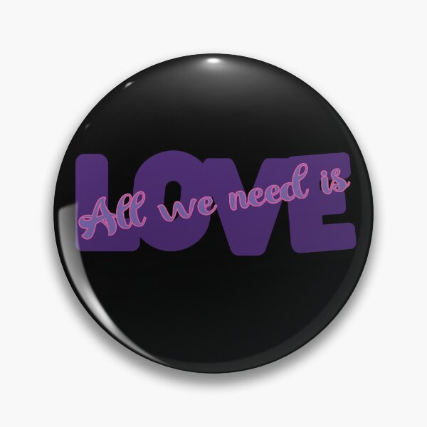 Item preview, All We Need is Love - Purple and Pink designed and sold by FaeryNuff.