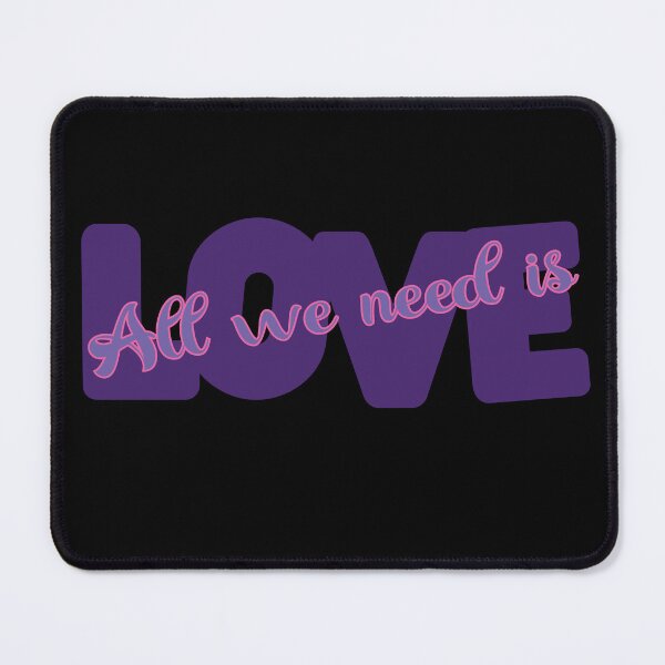 Item preview, All We Need is Love - Purple and Pink designed and sold by FaeryNuff.