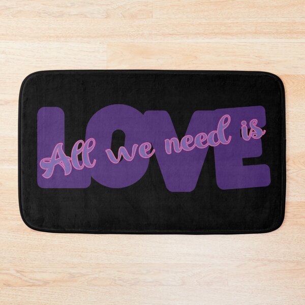 Item preview, All We Need is Love - Purple and Pink designed and sold by FaeryNuff.