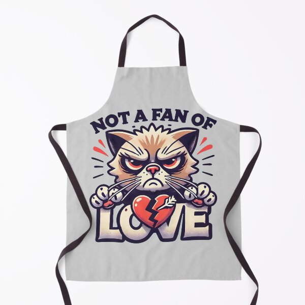 Item preview, Scowling Cat Breaking Hearts: Definitely Not a Fan of Love designed and sold by CoolVisionStd.