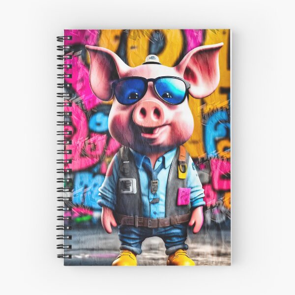 Item preview, Urban Graffiti Street Art Workman Pig designed and sold by Drone-tees.