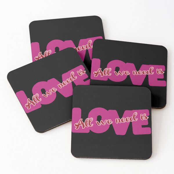 Item preview, All We Need is Love - Pink and Red designed and sold by FaeryNuff.