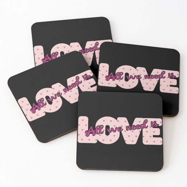Item preview, All We Need is Love - Pink Pattern designed and sold by FaeryNuff.