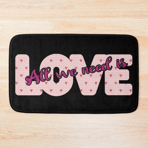 Item preview, All We Need is Love - Pink Pattern designed and sold by FaeryNuff.
