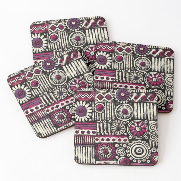 Item preview, Afro-Bohemian Mud Cloth Floral Pattern  designed and sold by Shs-Kenya.