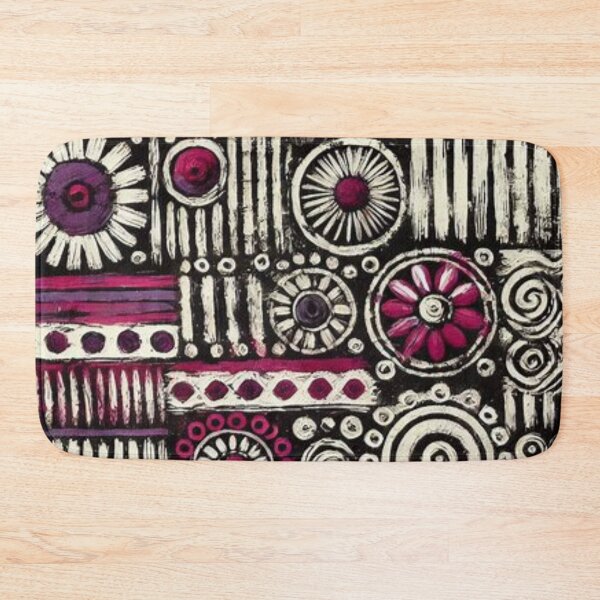 Item preview, Afro-Bohemian Mud Cloth Floral Pattern  designed and sold by Shs-Kenya.