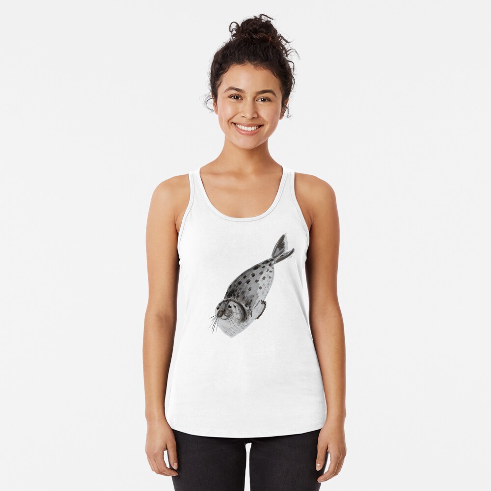 Vista previa del artículo con la obra «Camiseta con espalda nadadora», diseñado y vendido por belettelepink.