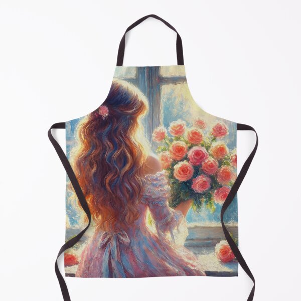 Item preview, The Girl with roses at the window designed and sold by aleksandr13.