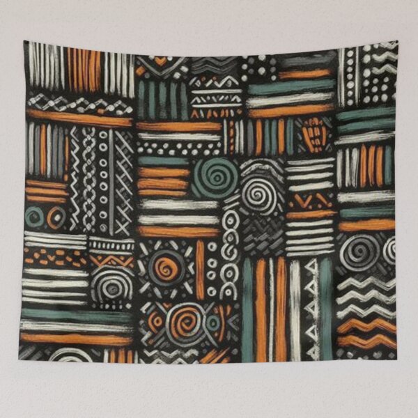 Item preview, Bogolan Mud Cloth Print  designed and sold by Shs-Kenya.