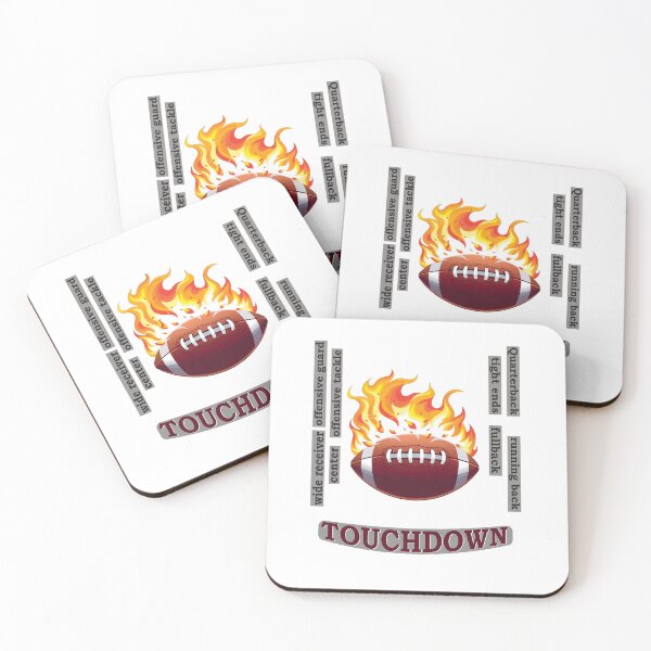 Item preview, Fiery American Football Ball designed and sold by GiCapgraphics.