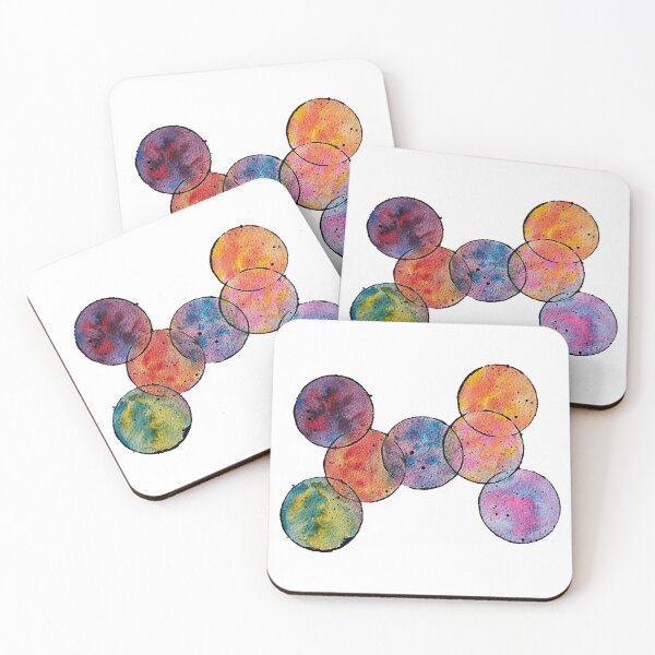 Item preview, Colourful Circles - Original Painting - white/no background designed and sold by SillyCeal Art.