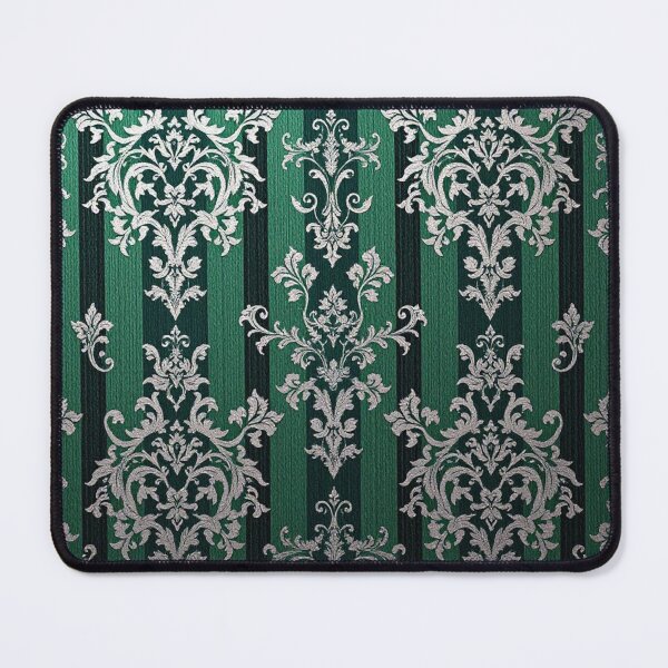 Item preview, Green Striped Silver Ombre Damask designed and sold by DesignsByPrnces.