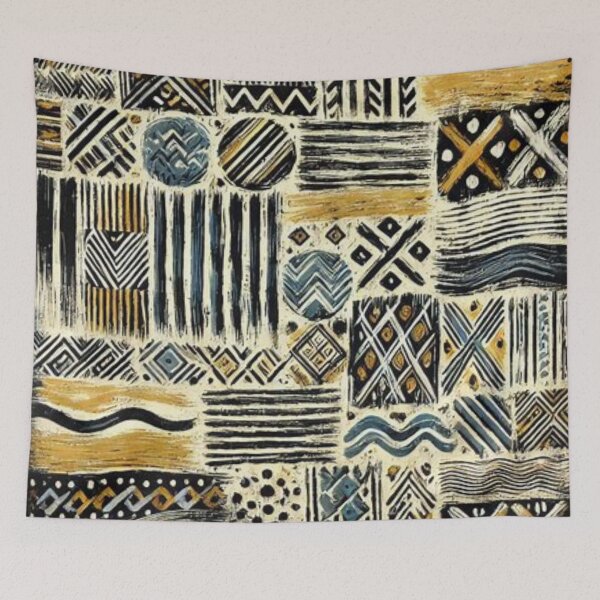 Item preview, Afrohemian Bogolan Mud Cloth Pattern  designed and sold by Shs-Kenya.