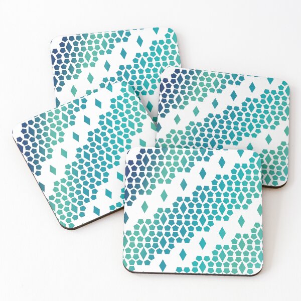 Item preview, Ocean Storm Blue Diamond and Honeycomb Pattern designed and sold by amgraphics.