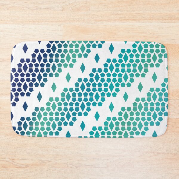 Item preview, Ocean Storm Blue Diamond and Honeycomb Pattern designed and sold by amgraphics.
