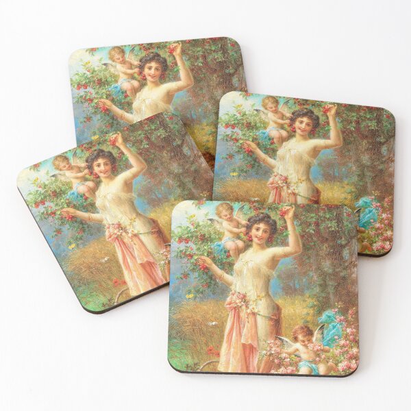 Item preview, An Allegory of Summer with Messengers of Love (Cupid) by  Hans Zatzka  designed and sold by PureVintageLove.