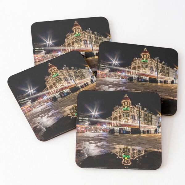 Item preview, Nighttime Reflection of Illuminated Northern Goldsmiths Building designed and sold by David Patterson.