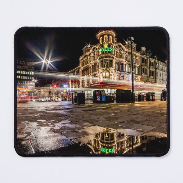 Item preview, Nighttime Reflection of Illuminated Northern Goldsmiths Building designed and sold by David Patterson.