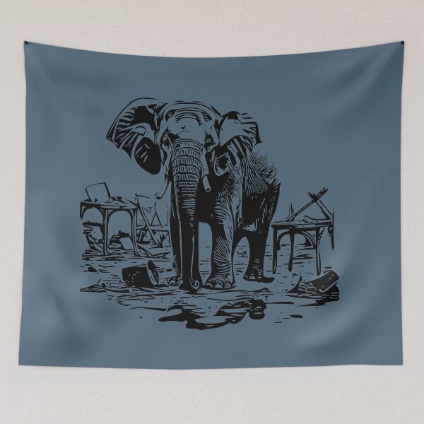Item preview, The Elephant in the Room–Funny Elephant Metaphor designed and sold by bearification.