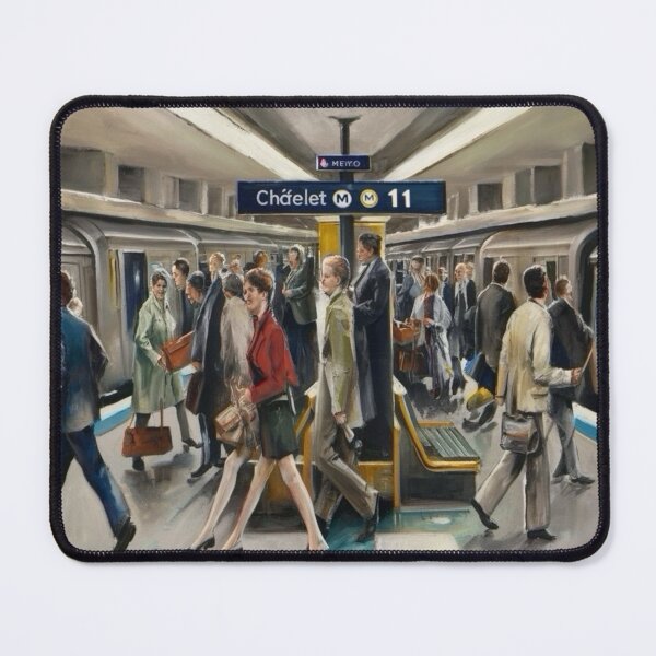 Item preview, Morning Rush at Châtelet Metro Paris, France designed and sold by CARRAANN.