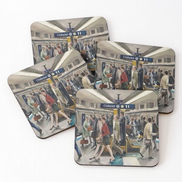 Item preview, Morning Rush at Châtelet Metro Paris, France designed and sold by CARRAANN.