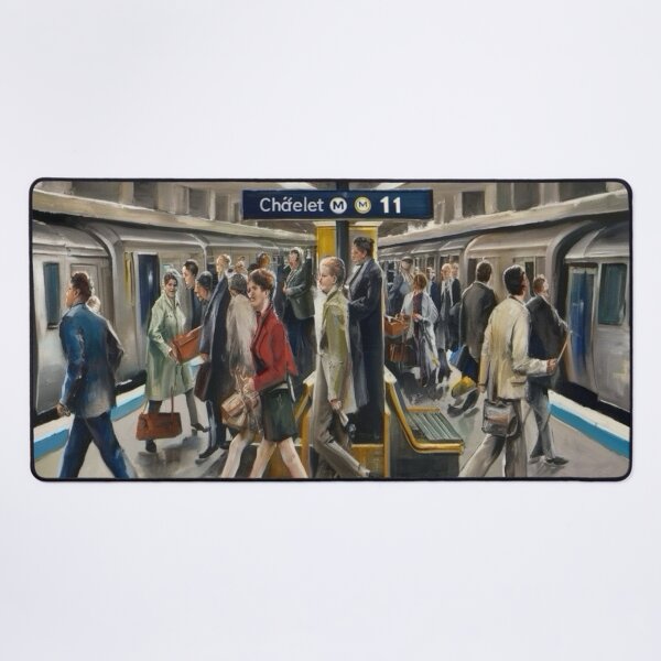 Item preview, Morning Rush at Châtelet Metro Paris, France designed and sold by CARRAANN.