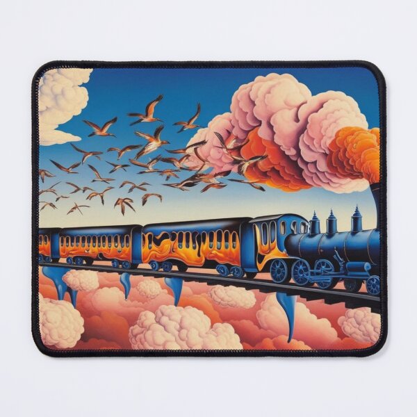 Item preview, A floating train travelling through the clouds designed and sold by EtCreative.